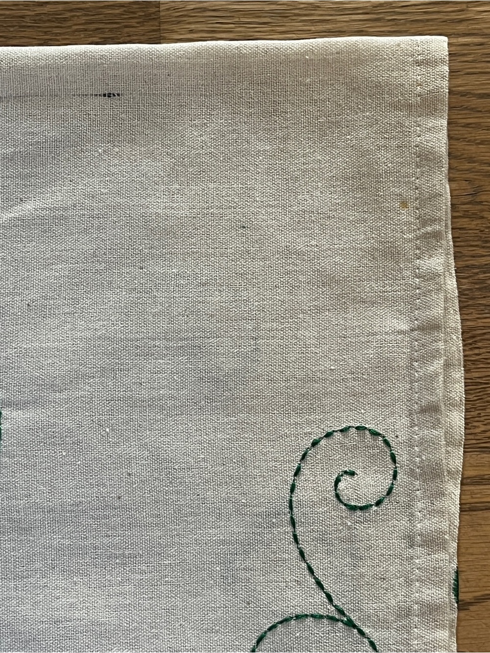 Embroidered Shamrock Table Runner - Picture 4 of 5